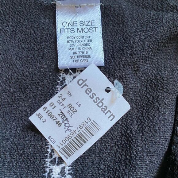 Dress Barn NEW Boho Open Front Fringe Cardigan One Size Lightweight - Picture 6 of 7